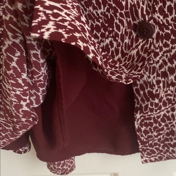 Talbots Abstract Animal Button Front Midi Skirt 16WP - Picture 8 of 11